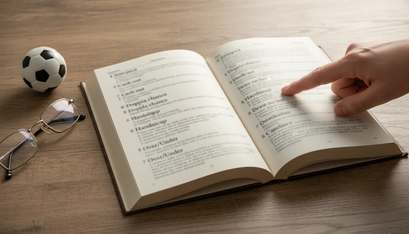 Glossario termini scommesse calcio